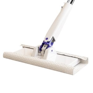 Multi-Purpose Wet & Dry Mop, Hands-Free Mop for Reusable Face Towels & Cleaning Cloths