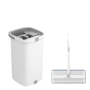 Hands-Free Flat Mop with Clean & Dirty Water Separation, Wet & Dry Use