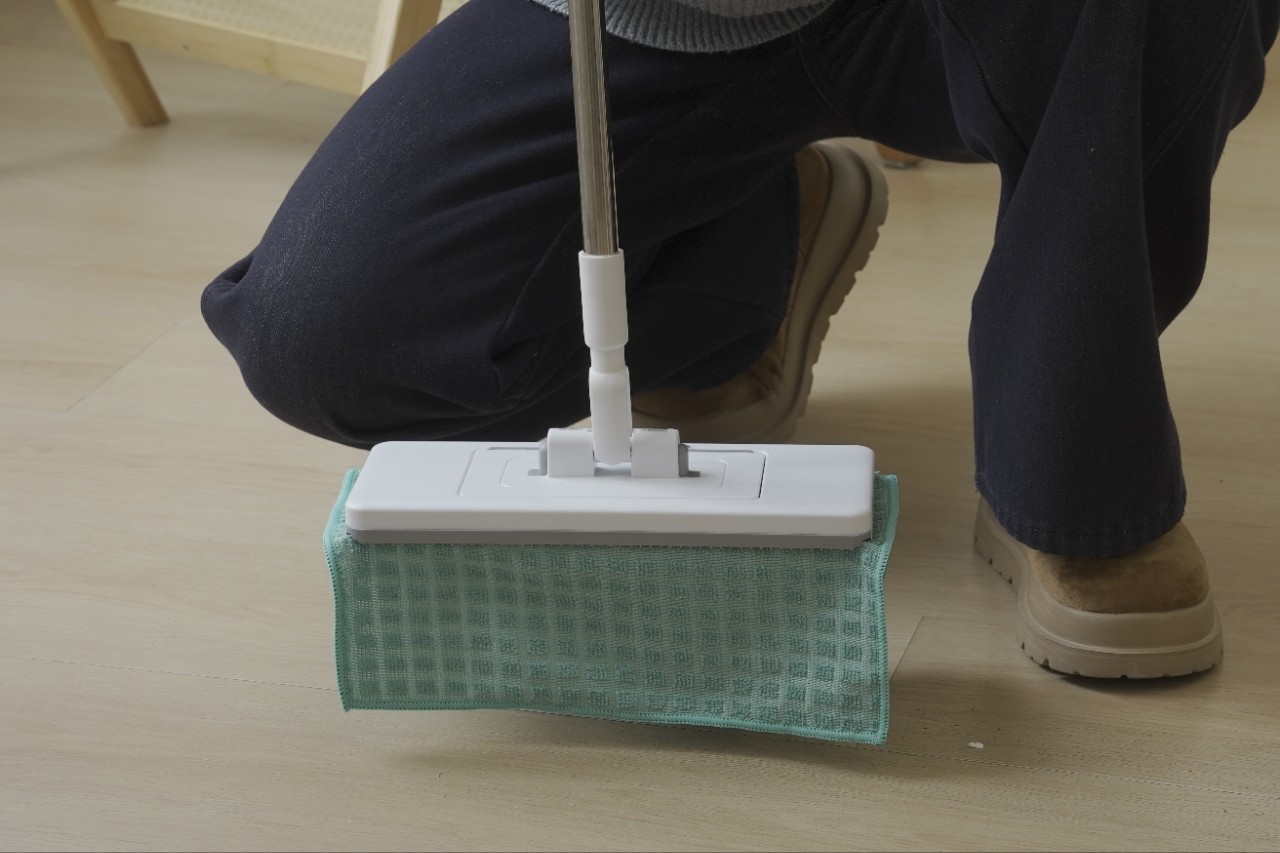 Hands-Free Automatic Clamping Mop, Wet Dry Dual Use, Multiple Sizes Lazy Mop,Two mop covers for one mop, turns one into two - Image 6