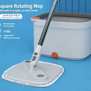 Square Spin Mop, Ultimate One-Pass Floor Cleaner